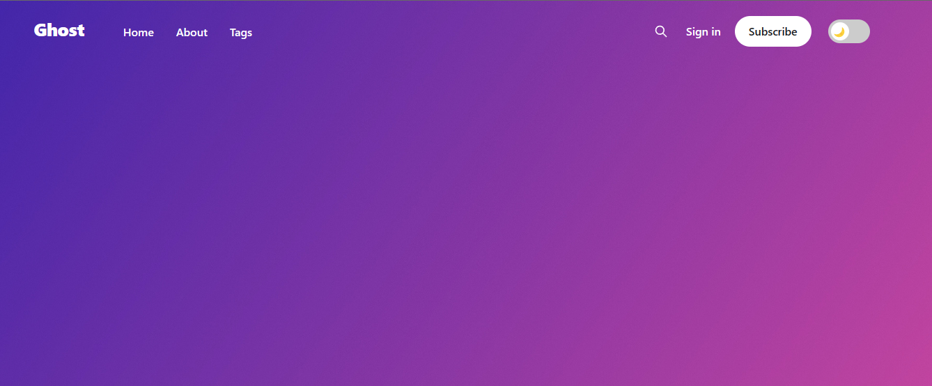 The dark mode toggle for Casper theme without modifying it