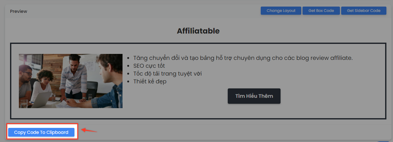 Copy HTML code