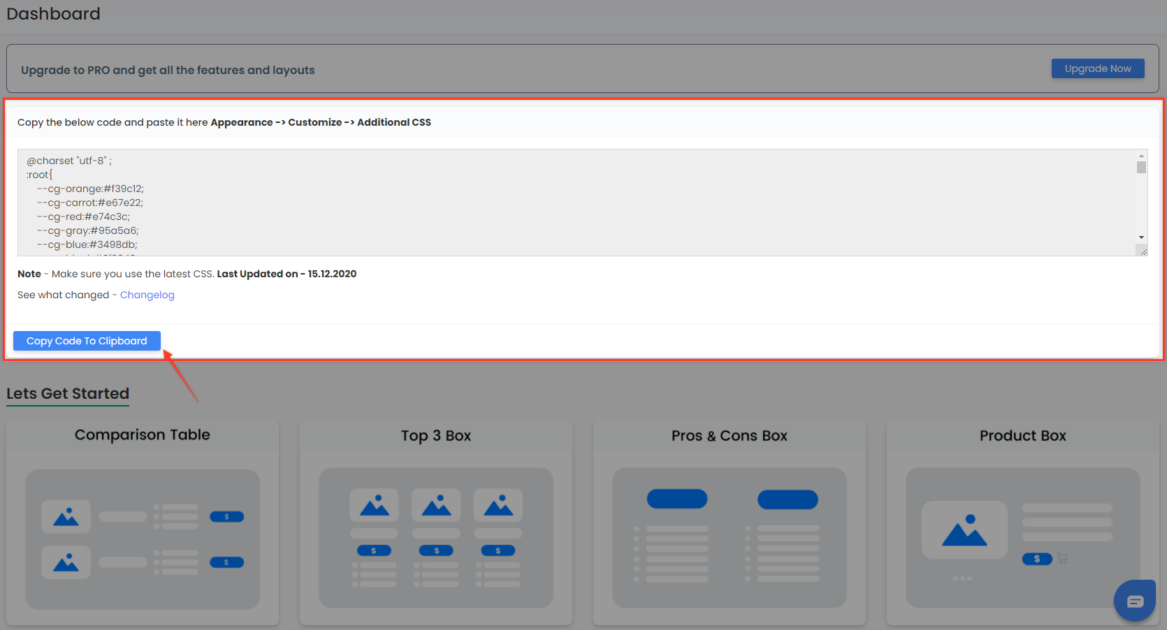 Copy CSS của Affiliatable