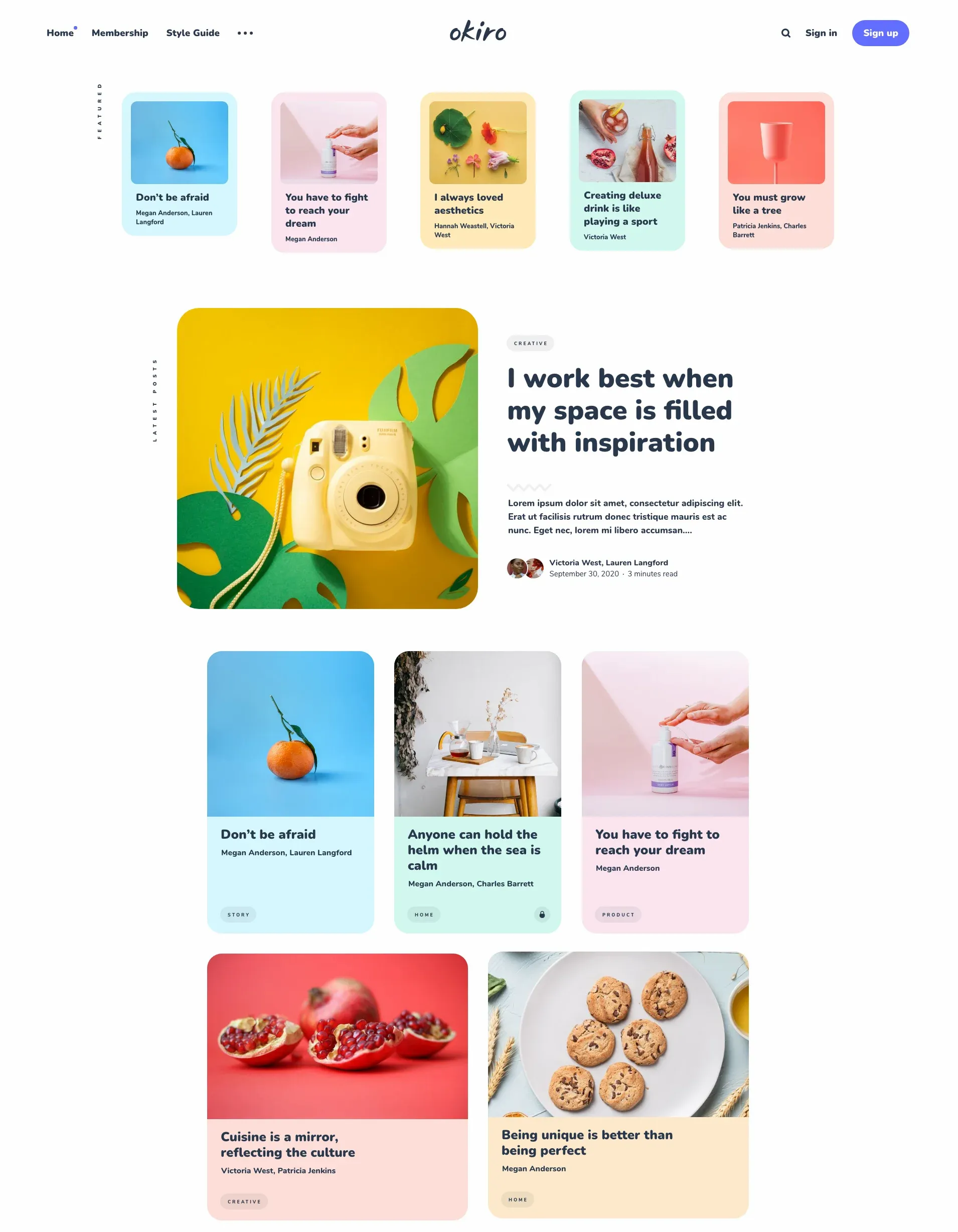 Theme tạp chí Oriko (của Fueko Studio siêu đẹp) dành cho phái đẹp