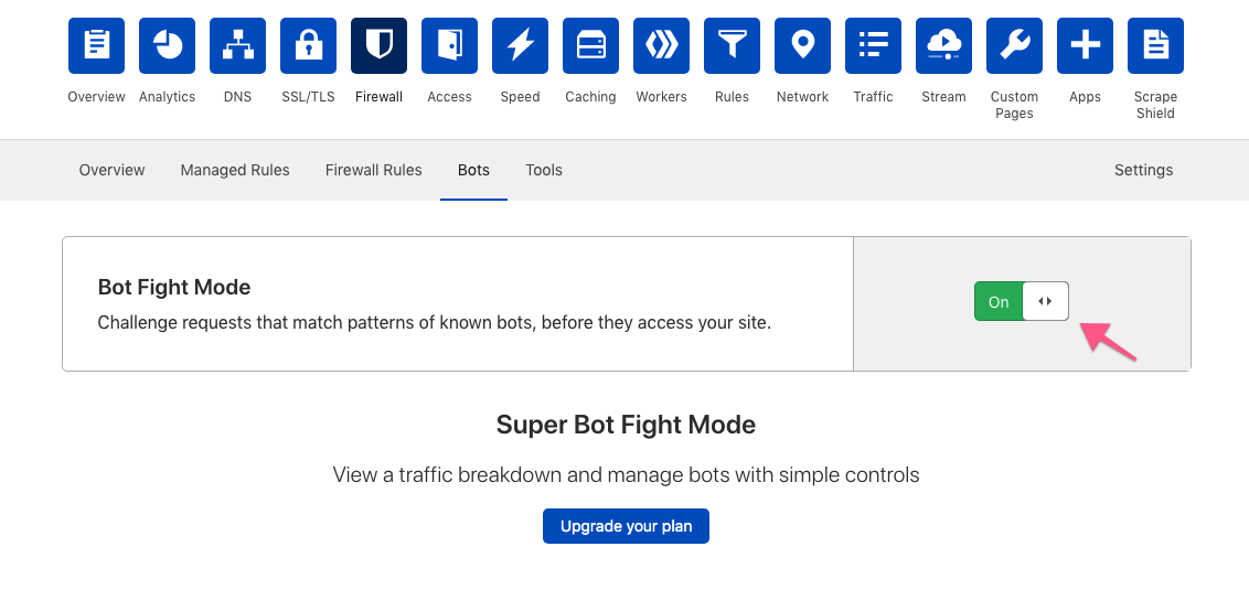 Bot Fighting Mode