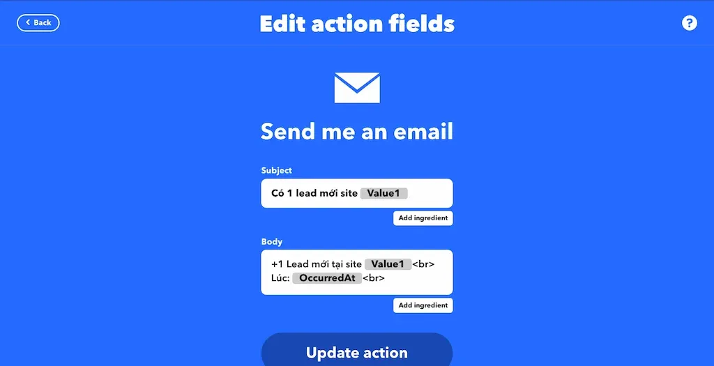 Mẫu email bạn có thể chỉnh sửa tuỳ ý