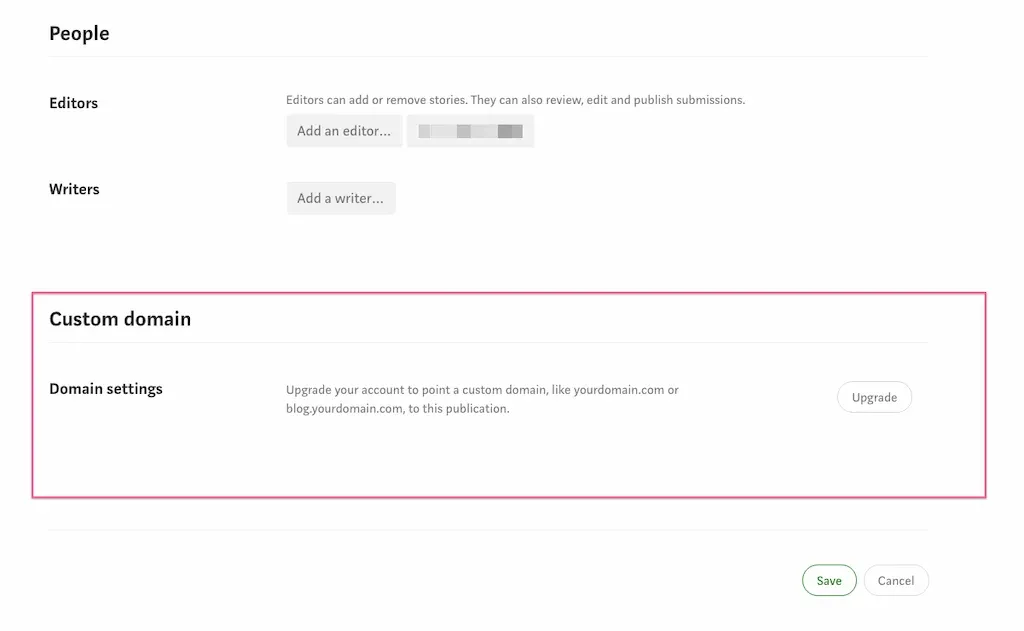 CNAME trả phí (custom domain) trên Medium